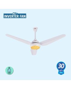 Super Asia Inverter Fan Ceiling Fan Crown 56'' 30 watt Pure Copper Wire High Quality Colour Light Wood (HAMMALL-2)